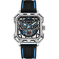 MUSANFIGO Square Skeleton Automatic Watch – Modern Mechanical Sports Watch for Men