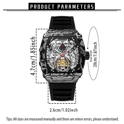 MUSANFIGO Barrel-Shaped Tonneau Automatic Watch – Modern Mechanical Business Casual Style