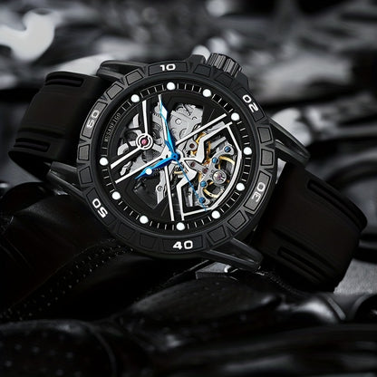 MUSANFIGO Skeleton Automatic Dive Watch – Luxury Mechanical Sports Watch for Men 