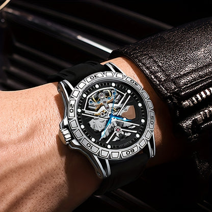 MUSANFIGO Skeleton Automatic Dive Watch – Luxury Mechanical Sports Watch for Men 